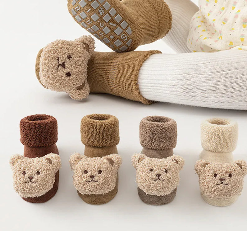 Anti-slip bear baby/toddler socks