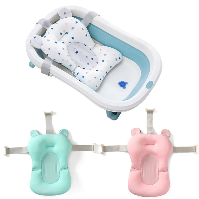 Compact baby bath pillow