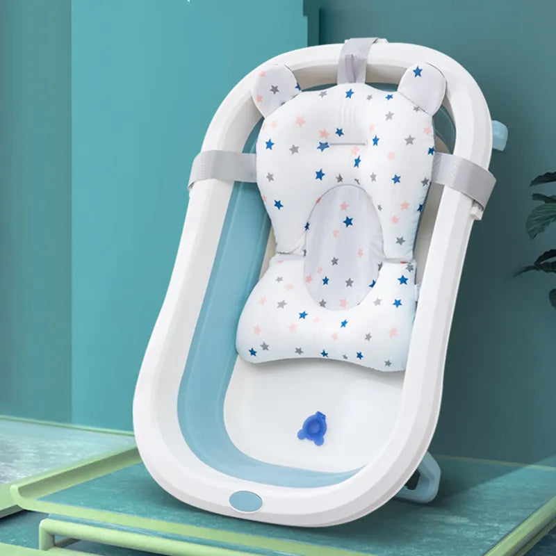 Compact baby bath pillow