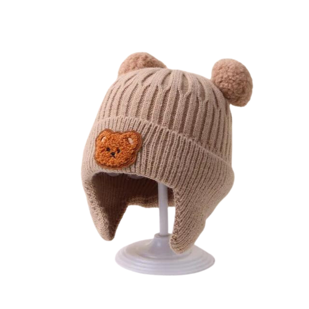 Cartoon Bear Baby Beanie