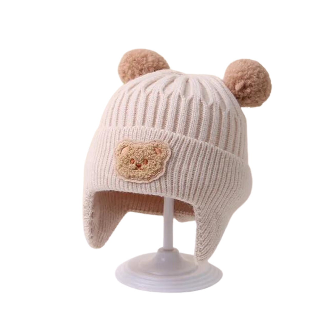 Cartoon Bear Baby Beanie