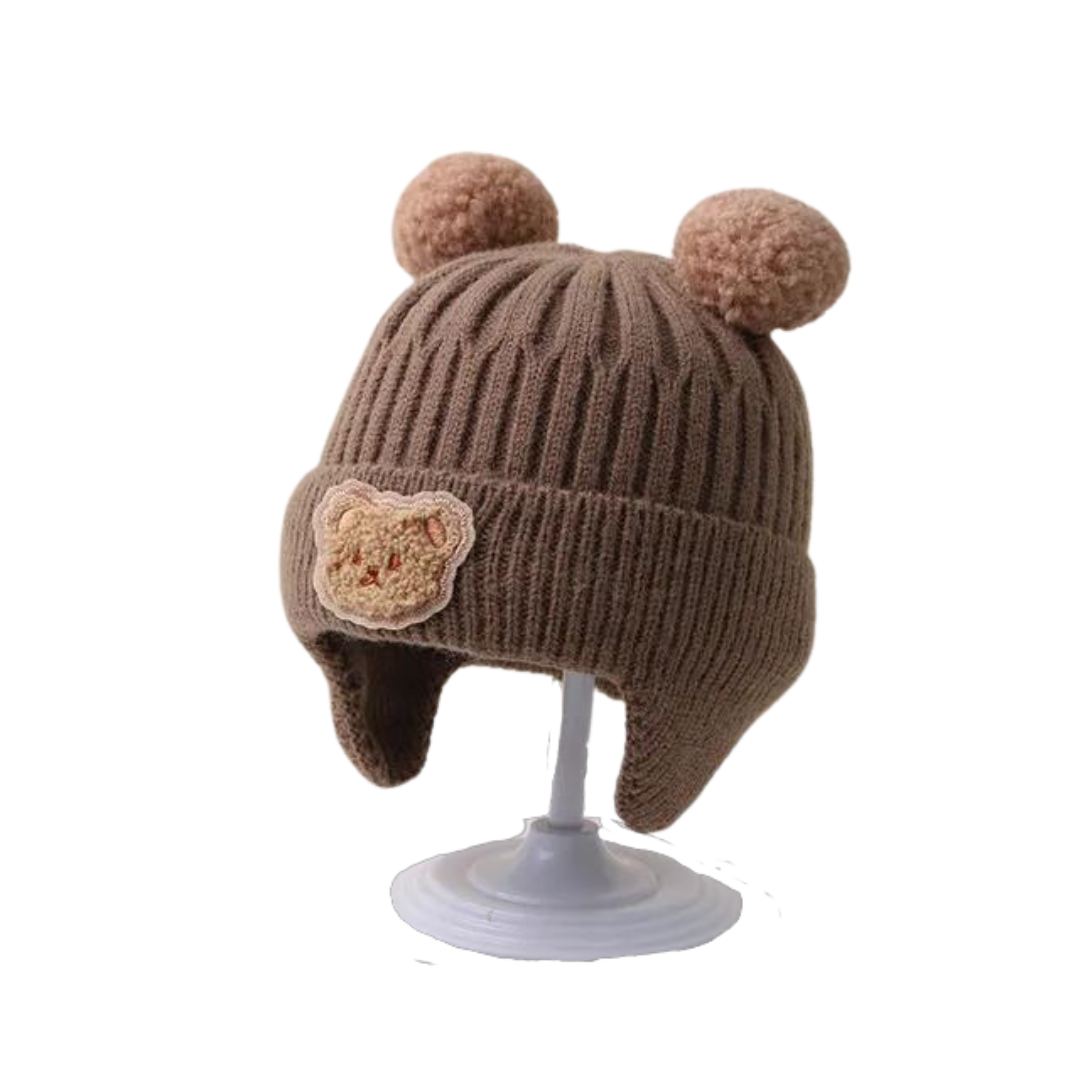 Cartoon Bear Baby Beanie