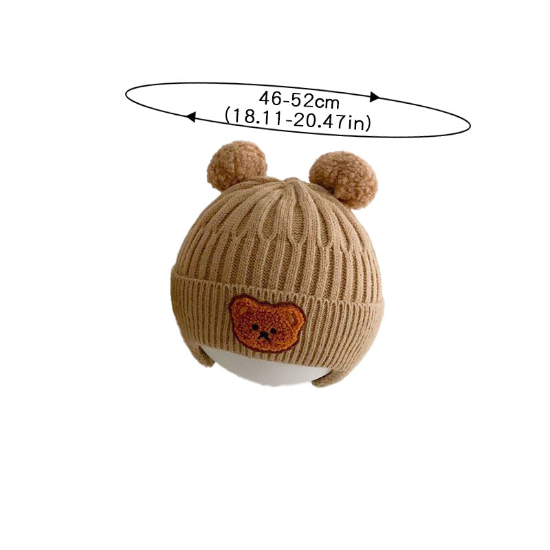 Cartoon Bear Baby Beanie