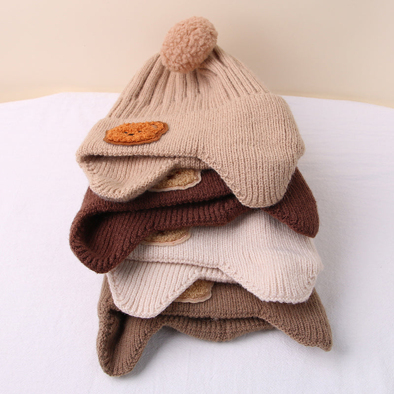 Cartoon Bear Baby Beanie